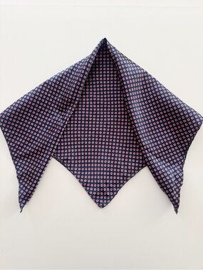 H&M Navy with Red Dots Square Scarf
